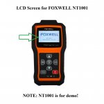 LCD Screen Display Replacement for FOXWELL NT1001 TPMS Tool